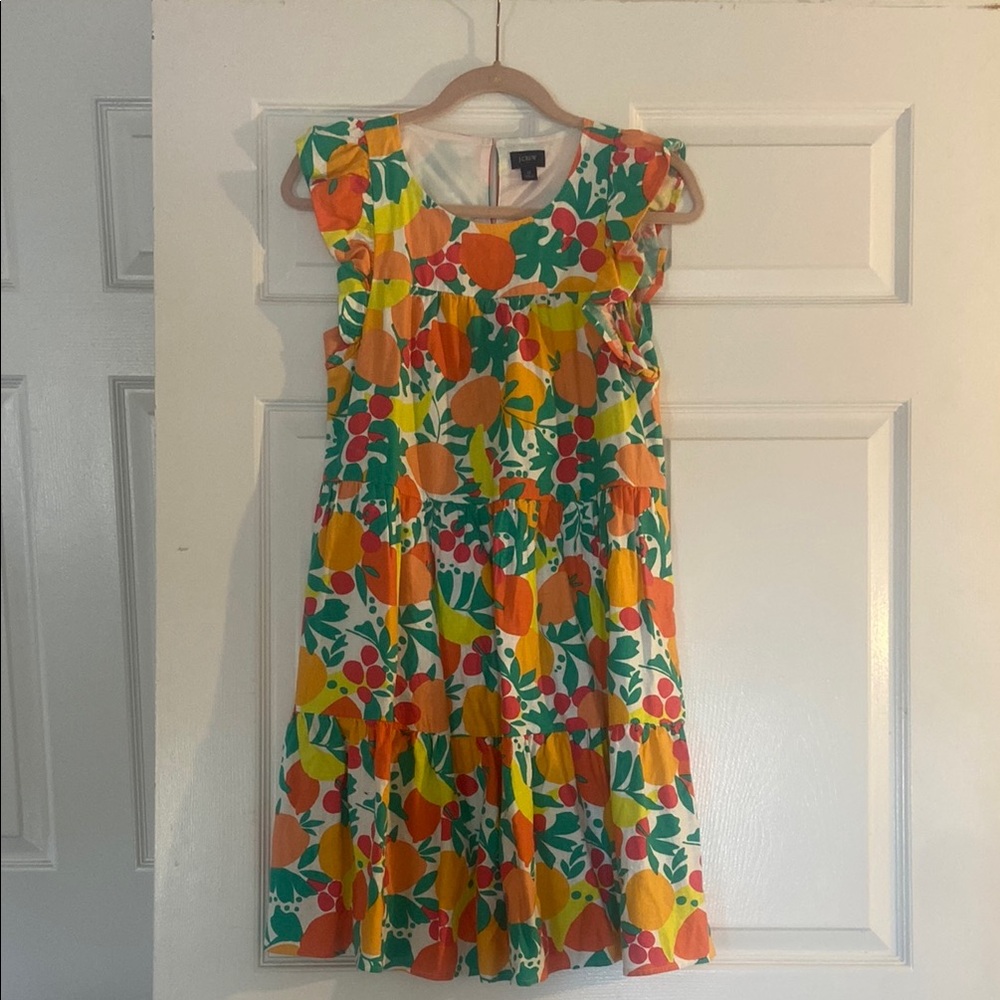 Women’s JCrew Dress with Ruffle Sleeves